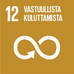YK:n tavoite 12 vastuullista kuluttamista.
