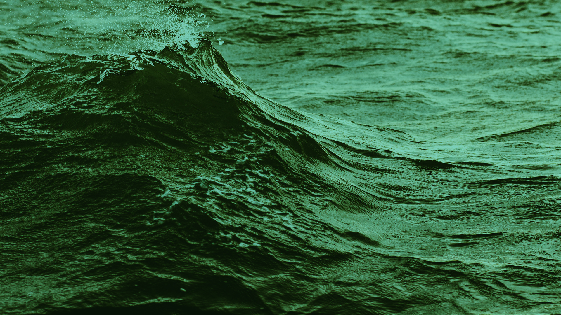 Green sea.