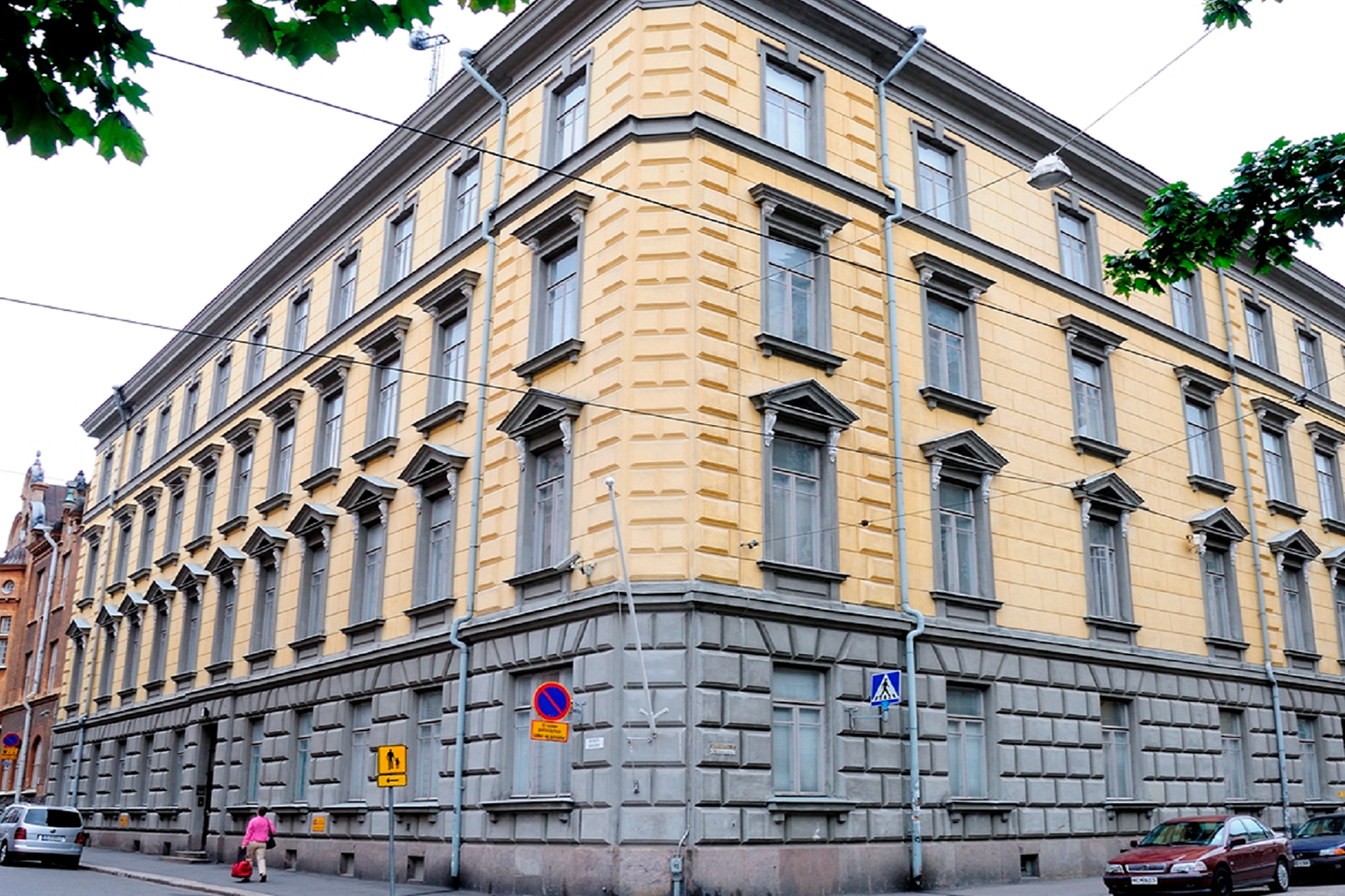 Skyddpolisens huvudkontor i Helsingfors, Bangatan 12.