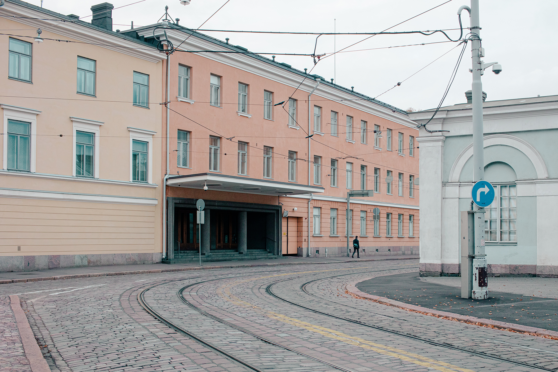  Illustration, a street in Helsinki.